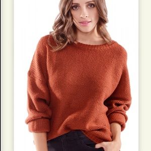 3 for 20! Dark Orange Neutral Sweater